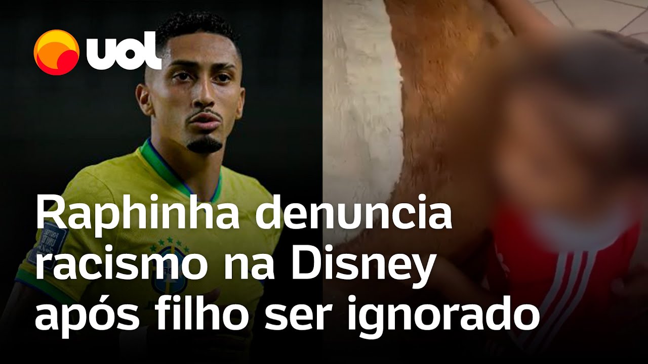 Raphinha acusa Disney de racismo após filho ser ignorado por personagens do parque vídeo