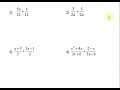 Algebraic Expressions and Operations