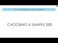 Sample Size Estimation Concepts