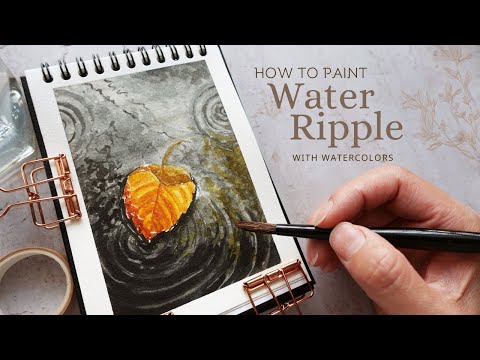 How to Paint Water Ripple Texture with Watercolors