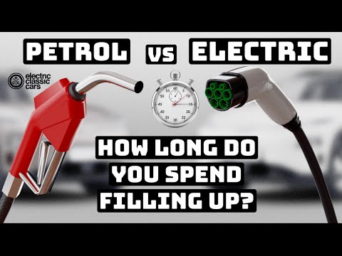 Which takes longer out of your life, filling up with petrol or electricity?