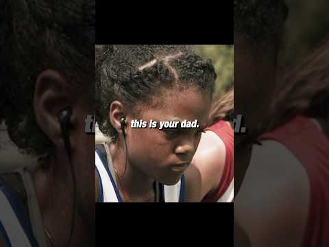 The father helped the girl win the race?