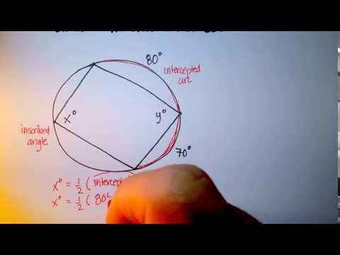 Inscribed Angles And Quadrilaterals Worksheet / Geometry Worksheets ...