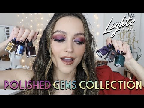 YOUR NEW FAV WINTER NAILS!!! Lights Lacquer Gem Collection | Swatches + Chit Chat
