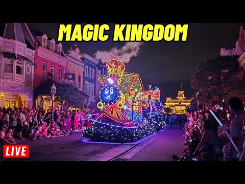 🔴Live: Magic Kingdom Monday night with Starlight parade and Fireworks at Walt Disney World 11/24/25