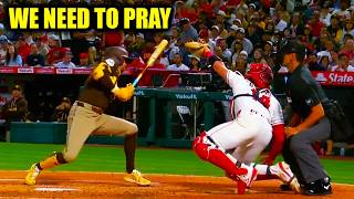 97 MPH Fastball from Yusei Kikuchi hits Jake Cronenworth Injury in JAW | Padres vs Angels Highlights