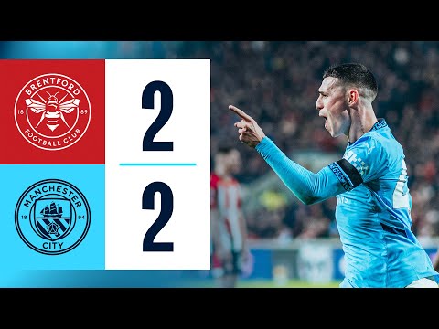 HIGHLIGHTS! Brentford 2-2 Man City | Foden (2), Wissa & Norgaard Goals | Premier League