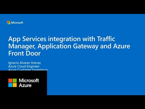 App Services integration with Traffic Manager, Application Gateway and Azure Front Door
