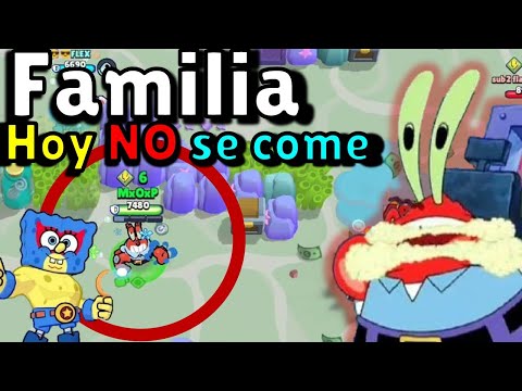 DEJO A MI FAMILIA SIN COMER POR LA SKIN DE DON CANGREJO en Brawl Stars x Bob Esponja