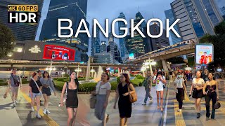 🇹🇭 4K HDR | Night Walk in Downtown Bangkok 2025 | Central Park | Silom area