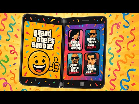GTA 3 vs. GTA Vice City,GTA San Andreas vs. GTA Liberty City Stories на Microsoft Surface Duo
