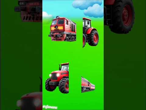 Tractor video🚆😲 Tractor Train videos short video train wala vfx magic video#shorts #shortvideo
