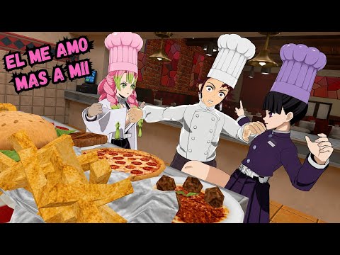 tanjiro Cocinando con sus EX novias (termina mal)