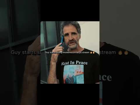 Guy sing on lacys stream in the streets of LA  #funny #lacy #memes#singer #singing