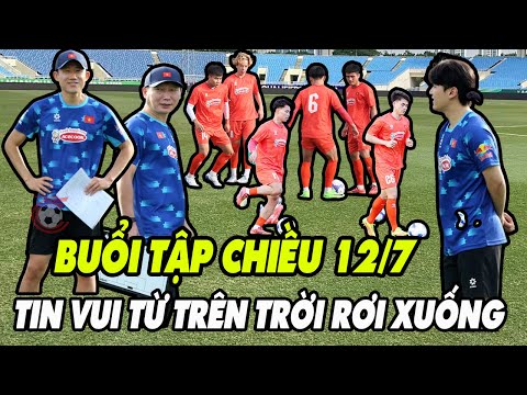 Buổi Tập Chiều 12/7, HLV Kim Sang Sik Nhận Tin Cực Vui, U23 Việt Nam Tự Tin Sang Indonesia