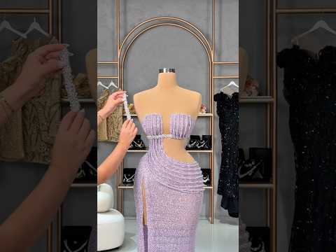 From sketch to final glow up 💜 this lilac dress went from idea to full slay 👗✨ timeless beauty