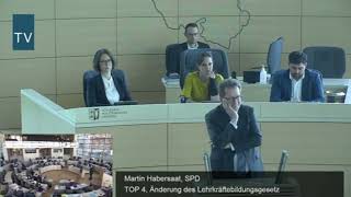 Änderung des Lehrkräfteausbildungsgesetz | Rede im Landtag