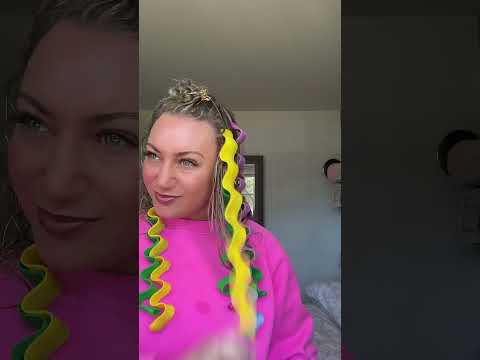 My fav hair curlers #makeup #curlyhairhack #amazonhaircurlers