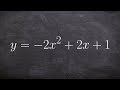 Finding the Vertex of Quadratic Functions