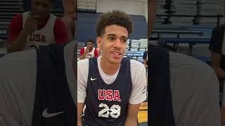 Bentley Lusakueno 2025 USA Basketball U16 Training Camp Interview
