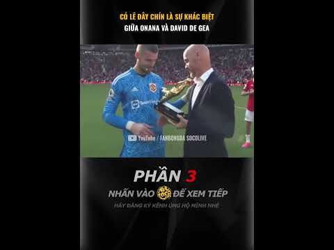 ĐÂY CHÍNH LÀ SỰ KHÁC BIỆT GIỮA DE GEA VÀ ONANA
