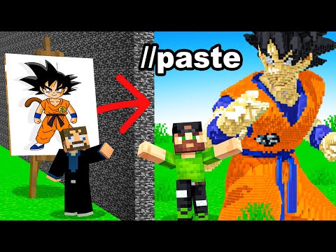 Using //PASTE in a Minecraft TEAM BUILD BATTLE