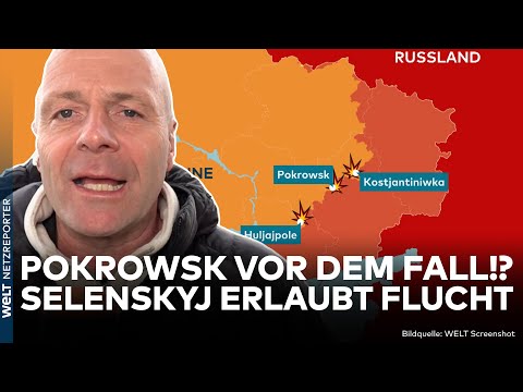 PUTINS KRIEG: Donnerschlag! Fall von Pokrowsk!? Selenskyj gibt grünes Licht für Rückzug der Ukraine