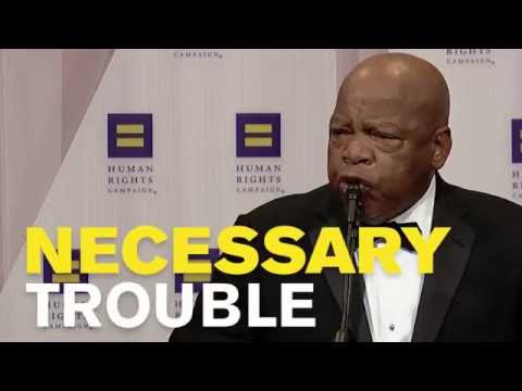 John Lewis Shares an Inspiring Message at HRC's <a href=