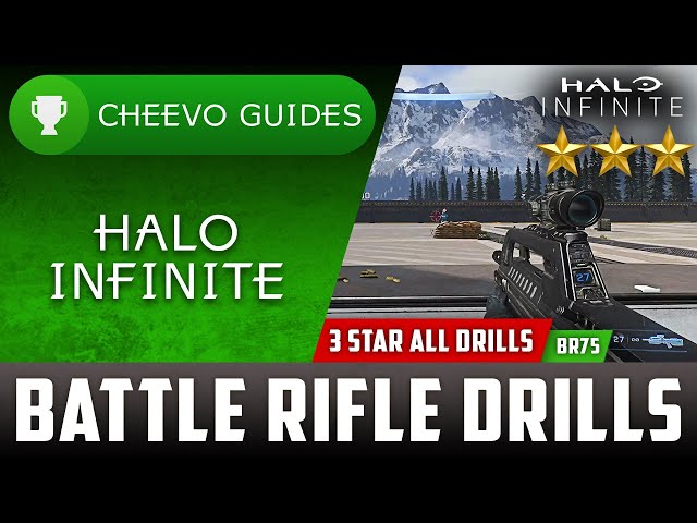 Halo Infinite - 3 Star Weapon Drills | Battle Rifle (BR75) *9/9 STARS*