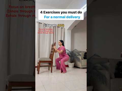4 Pregnancy Exercises for Normal Delivery & Easy Labor | Vaginal Birth #shorts