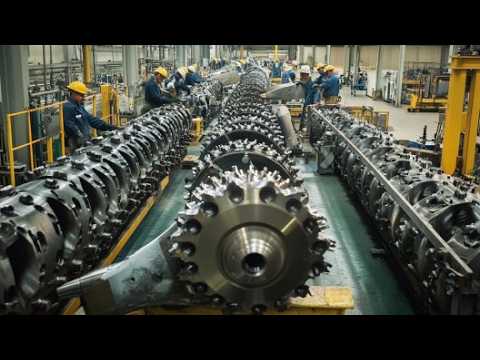 How Giant Forged Products & Millions Drill Bits Are Made. Satisfying Production Process