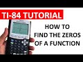 Finding Zeros with the TI-84