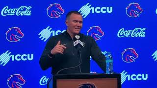 Boise State coach Spencer Danielson's Western Michigan week press conference 