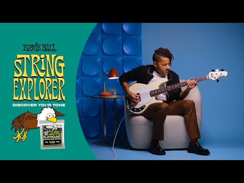 Ernie Ball String Explorer: Electric Slinky Flatwound Bass 4-String