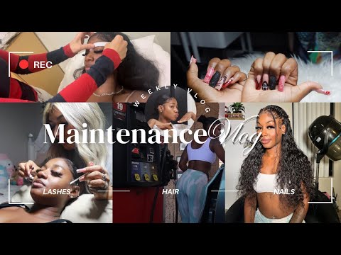 WEEK IN MY LIFE/ $1000 MAINTENANCE VLOG (halloween nails, lashes, eyebrow, hair, car, etc…)