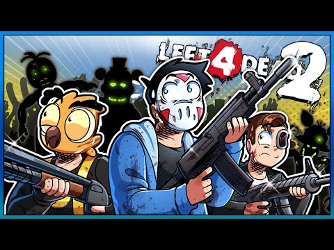 PART 2 OF OUR FNAF ZOMBIES RUN | Left 4 Dead 2 - MODS