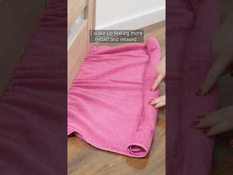 Place A Towel Under Doors To Block Dust And Cold #LifeHack #HomeTips #SleepBetter #BudgetFriendly