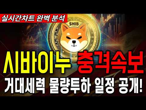<strong>대세상승</strong> 예고 제대로 터졌다! #시바이누코인 #시바이누전망 #시바이누분석