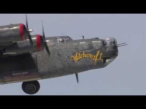 Collings Foundation Consolidated B 24 Liberator takes off from NASA