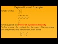 Properties of Exponents and Quotients
