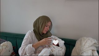 فرحتنا كبيرة بالمولودة الجديدة 👼🏼 فلوغ ولادة اختي | تحضيرات و اجواء العقيقة في المغرب 🇲🇦
