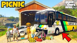 Franklin and Shinchan Plane A Road Trip With Luxury BUS From Los Santos To North Yankton IN GTA 5
