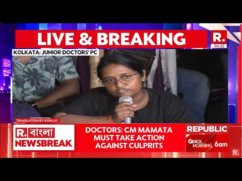 LIVE: RG Kar Doctors Hold PC | Mamata Banerjee | Kolkata News LIVE | RG Kar News