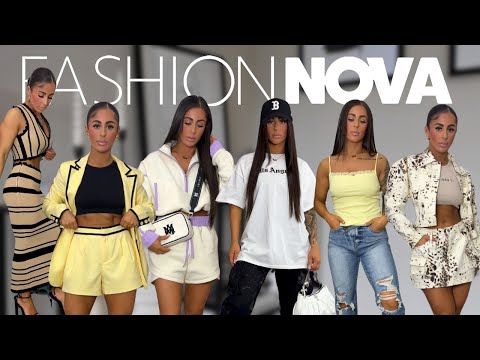 FASHION NOVA SUMMER TRY ON HAUL! cargos, 2 piece sets, graphic shirts, accessories 30+ items!