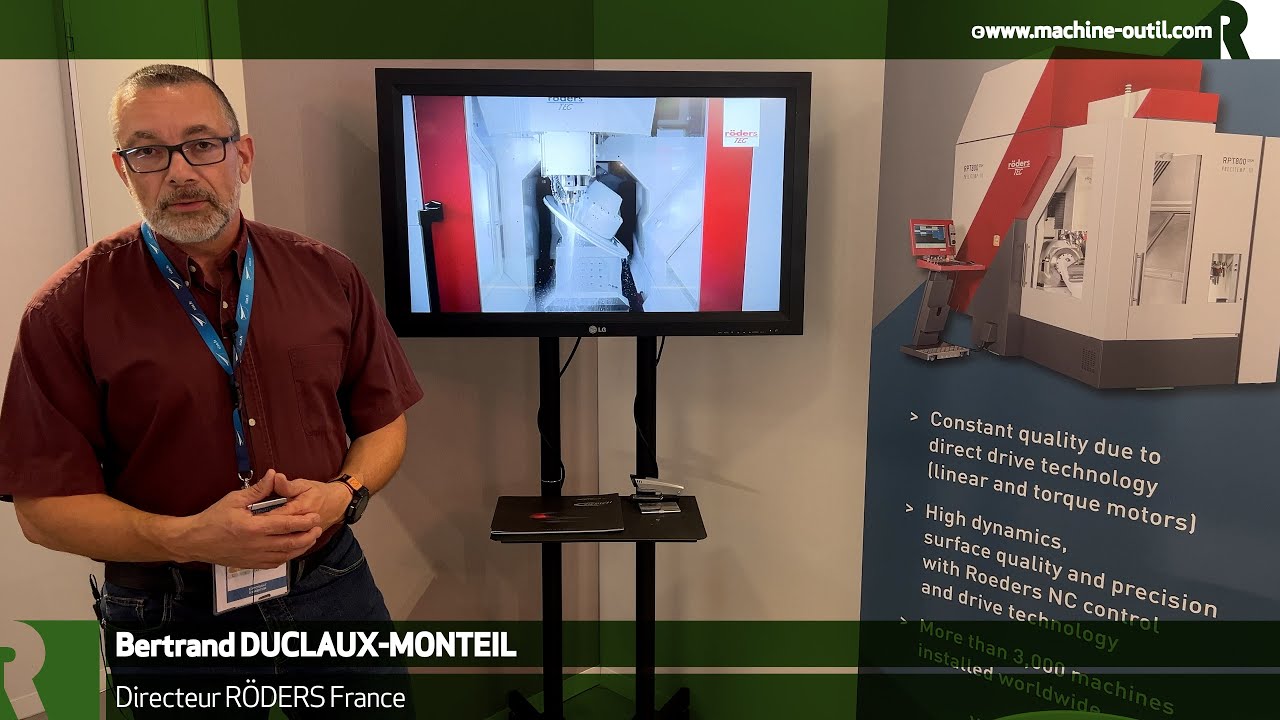 Centre d'usinage 5 axes continus pour l'usinage de blisks et blings