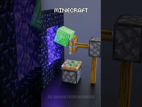 Minecraft Vs Real Life in the Nether 🔥🔥🔥#blender3d #3dart #3danimation #minecraft