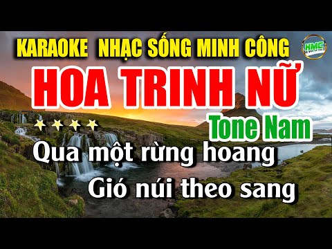 Karaoke Nhạc Trữ Tình Tone Nam Dễ Hát | Nhạc Xưa Bất Hủ Cực Hay – HOA TRINH NỮ