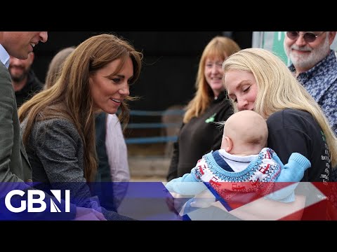 Kate Middleton shares adorable moment with baby during trip to Hereford