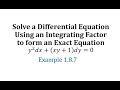 Understanding Exact Differential Equations