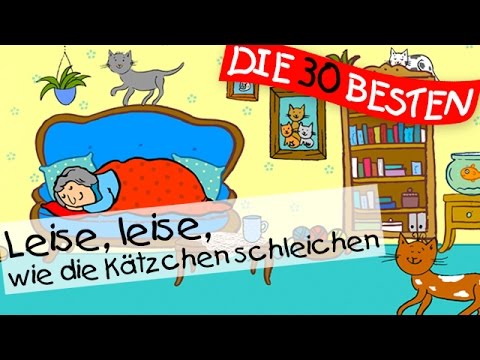 🏞️ Leise, leise, wie die Kätzchen schleichen - Bewegungslieder zum Mitsingen || Kinderlieder